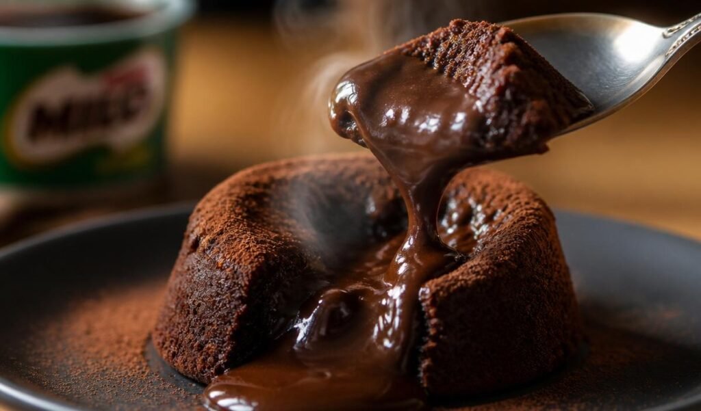 How to Make Warm Chocolate Milo Lava Cake