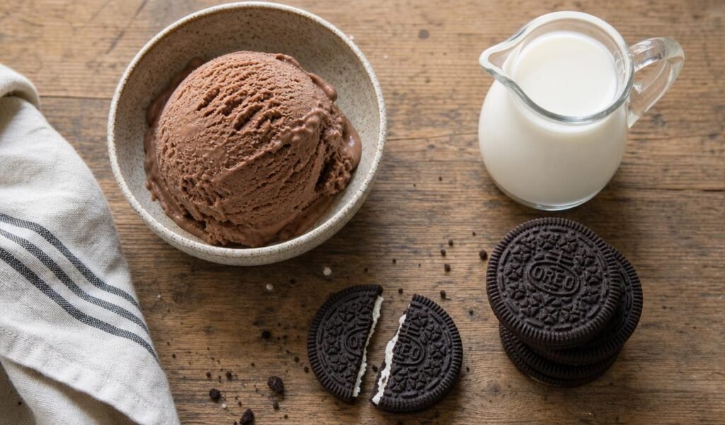Ingredients of
`3-Ingredient Oreo Chocolate Milkshake`