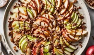 5-Minute No-Bake Caramel Apple Nachos Recipe