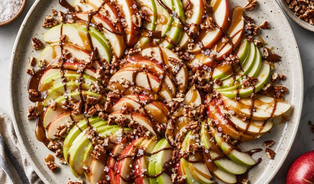 5-Minute No-Bake Caramel Apple Nachos Recipe