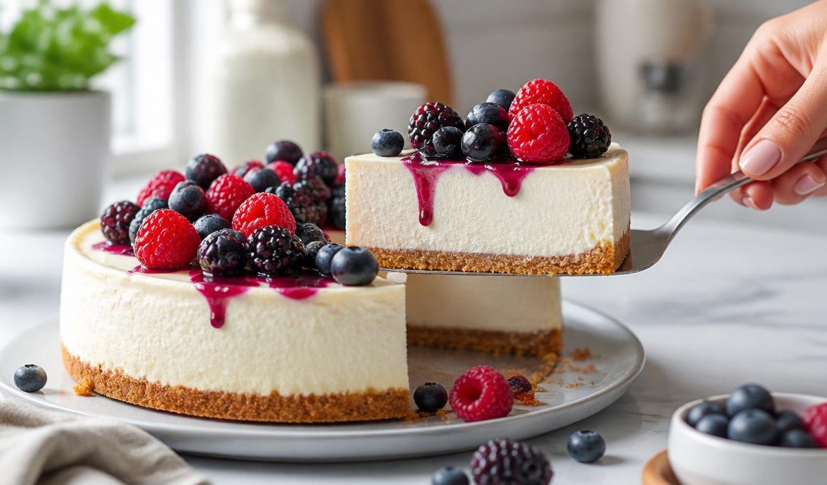 Easy 2-Ingredient High-Protein Cheesecake