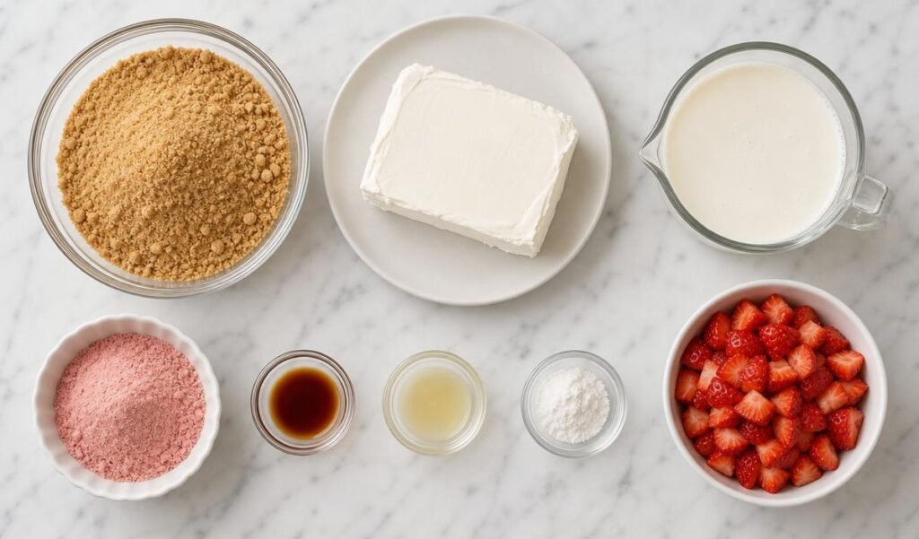 Ingredients of
Strawberry Cheesecake
