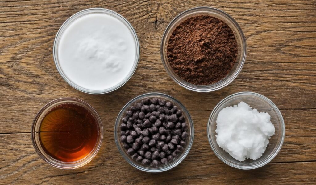 Ingredients of
Chocolate Popsicles