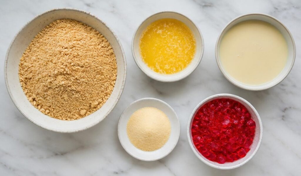 Ingredients for:
Classic No-Bake 3-Layer Jelly Slice