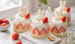 Cute Mini Miffy Strawberry Shortcake Cups Recipe (54 chars)