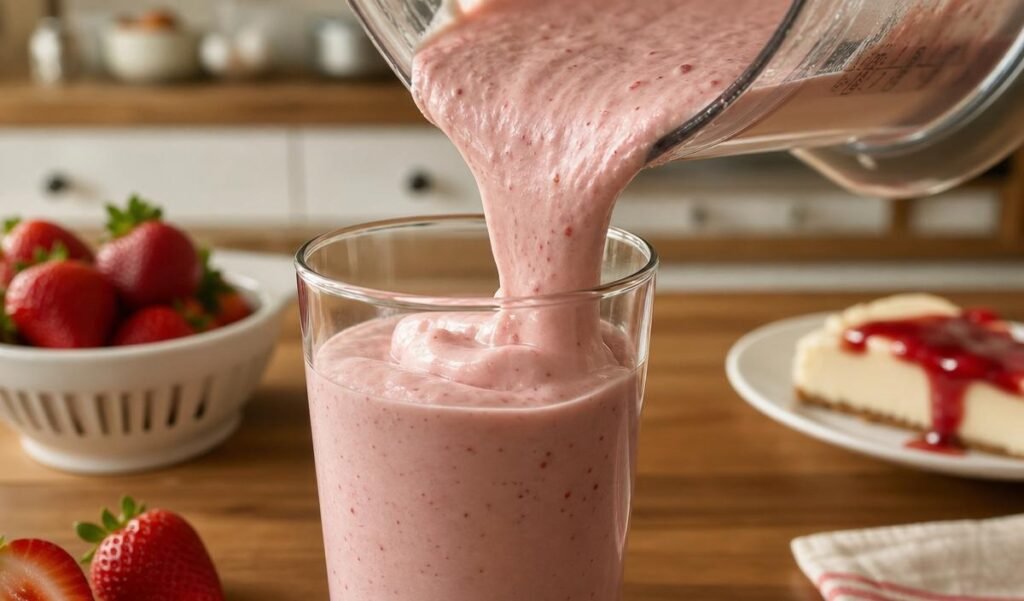 How to Make the Strawberry Cheesecake Milkshake