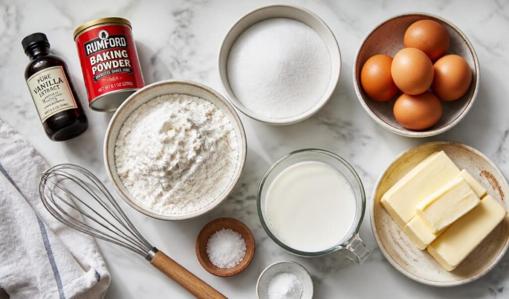 Ingredients of
Microwave Chocolate Cake