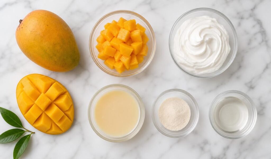 Ingredients of
Mini Mango Cakes