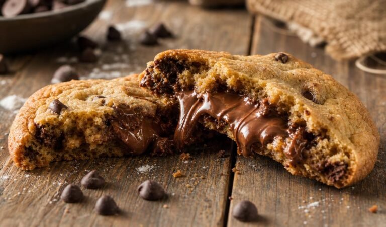 Nutella Stuffed Cookies with a Melty Center