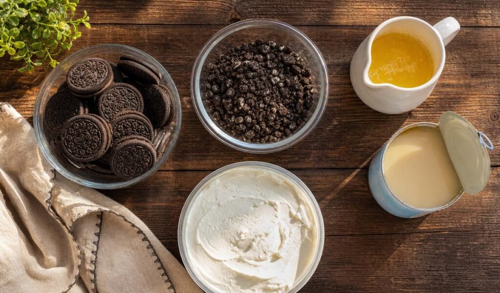 Ingredients of Oreo Ice Cream Cake