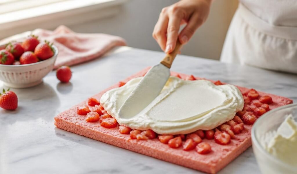 How to Make Strawberry Swiss Roll