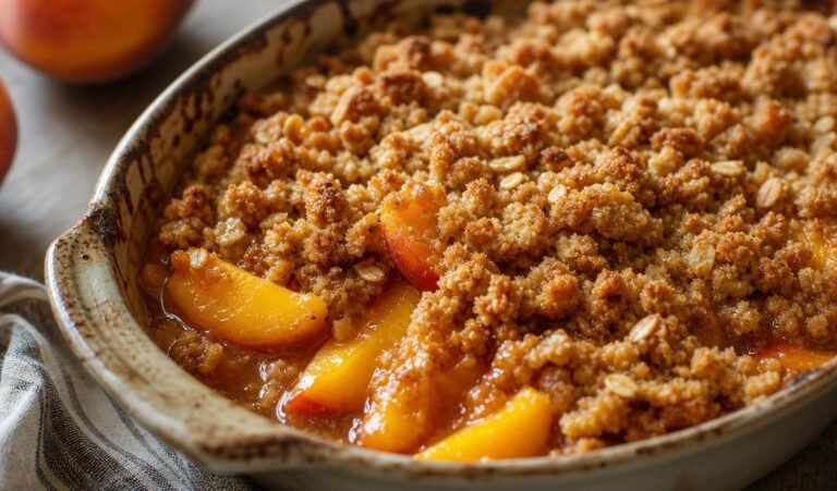 The 15-Minute Peach Crisp That Skips the Peeling