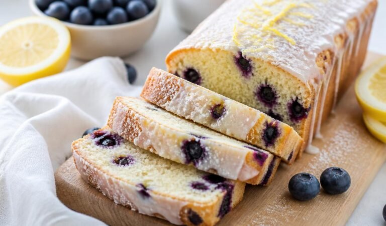 The Softest 1-Bowl Blueberry Lemon Loaf