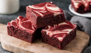 Ultra-Fudgy Red Velvet Brownies Recipe with Cream Cheese