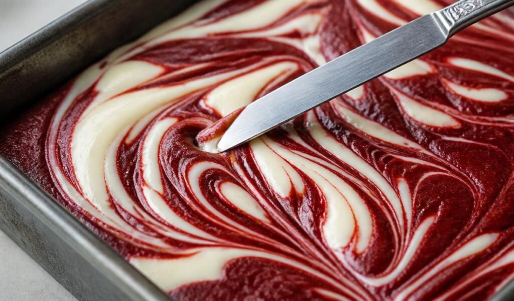 How to Make Deep Cocoa Red Velvet Cream Cheese Brownies