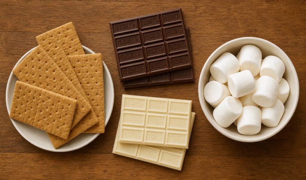 Ingredients of
5-Minute Air Fryer S'mores Dip: Gooey & Easy