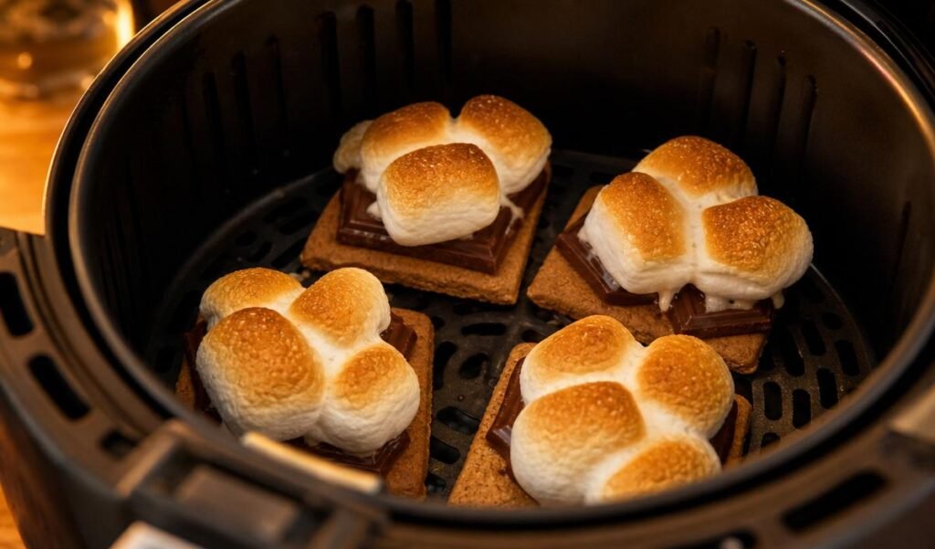 How to Make Open-Face Air Fryer S'mores