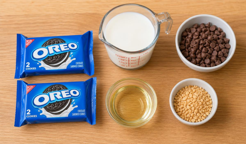 ingredients of
How to Make Easy Homemade Oreo Ice Cream Bars