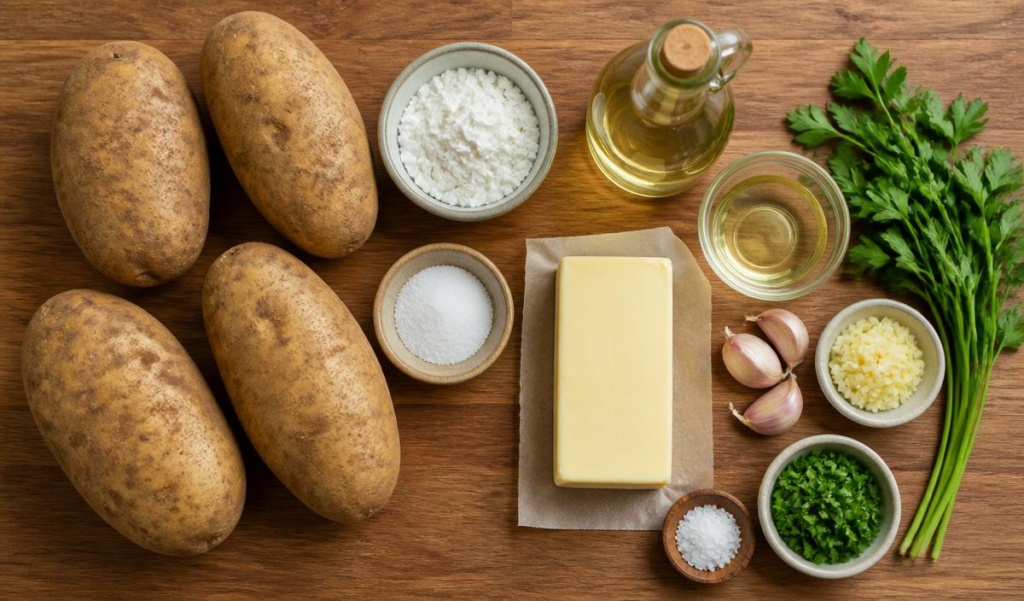 Ingredients OF 
Garlic butter fries