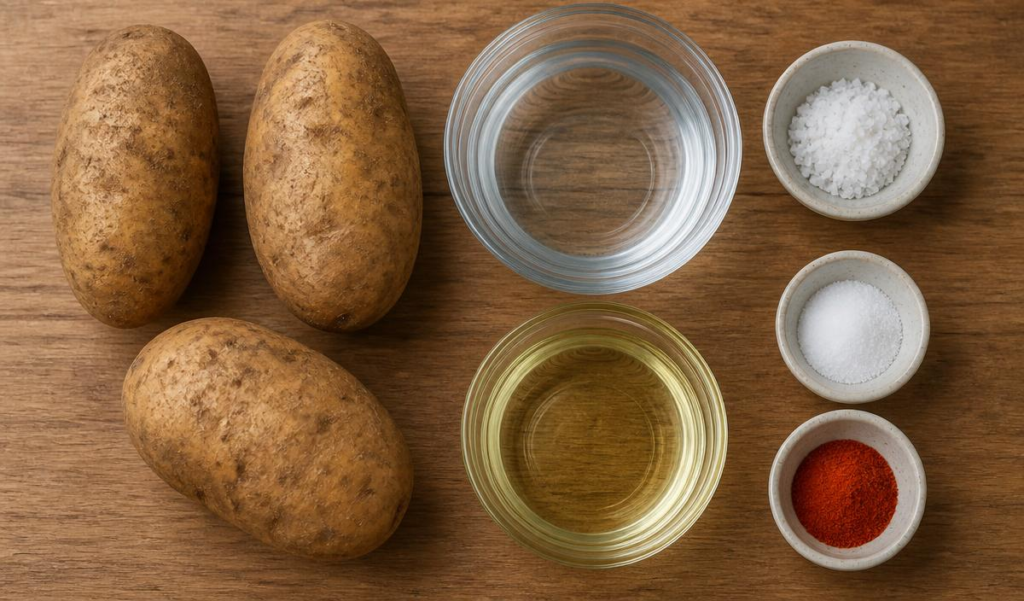 ingredients of
potato chips