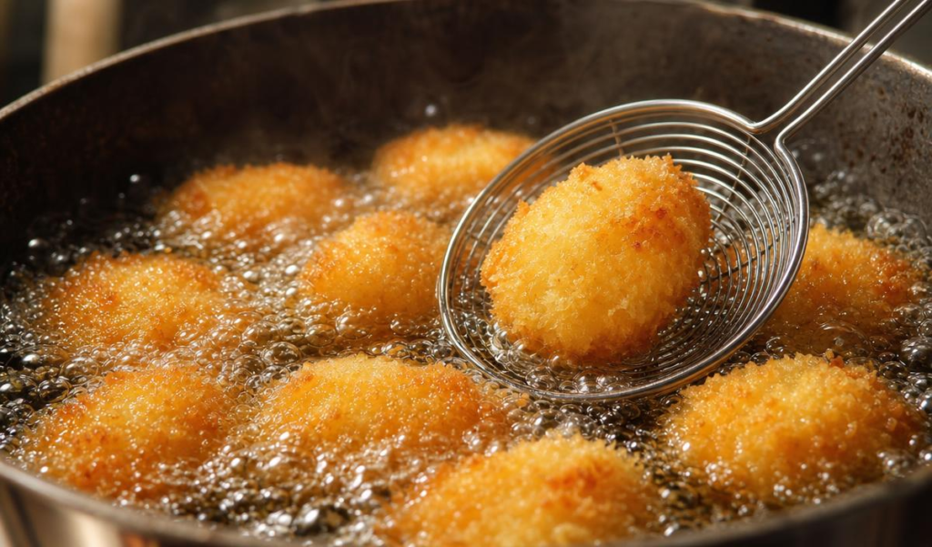 final step of crispy potatto bites recipe