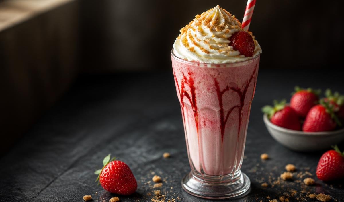 strawberry cheesecake milkshake