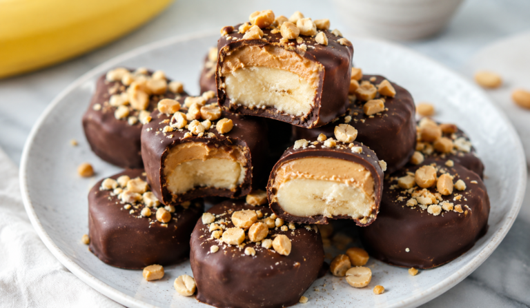 Frozen Peanut Butter Banana Bites (5 ingredients)