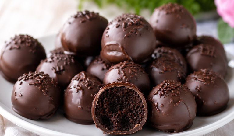 Easy Homemade Chocolate Cake Bites (7 ingredients)