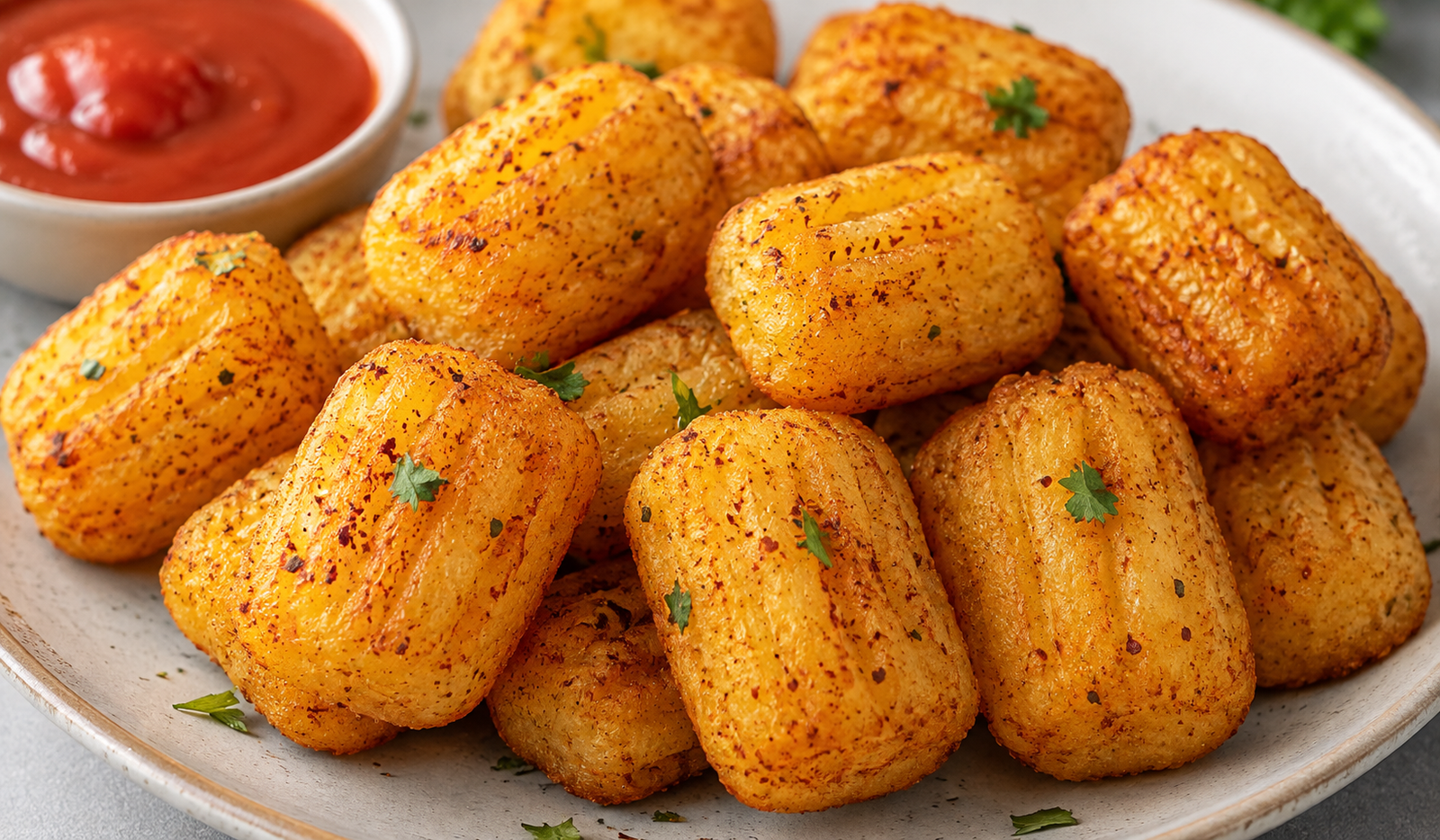 Crispy potato bites