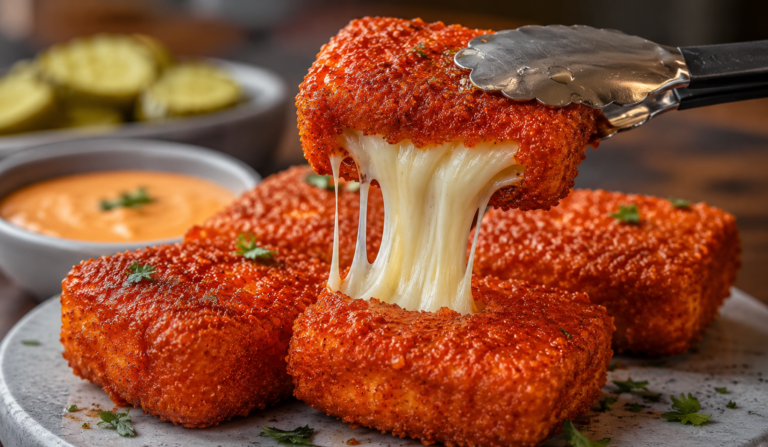 Crispy Nashville Hot Fried Mozzarella Recipe