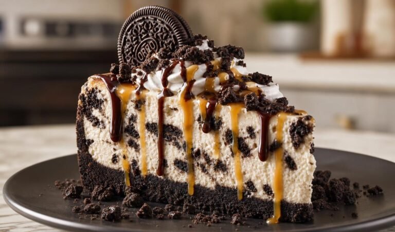 baked oreo cheesecake