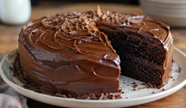 Super Moist Homemade Chocolate  Cake