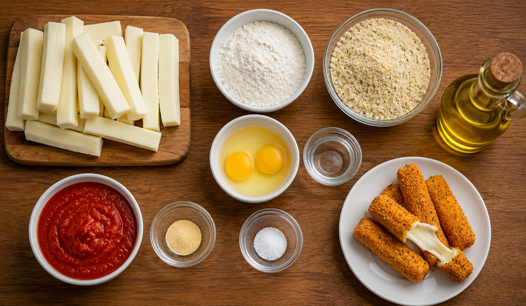ingredients of mozzarella cheese sticks
