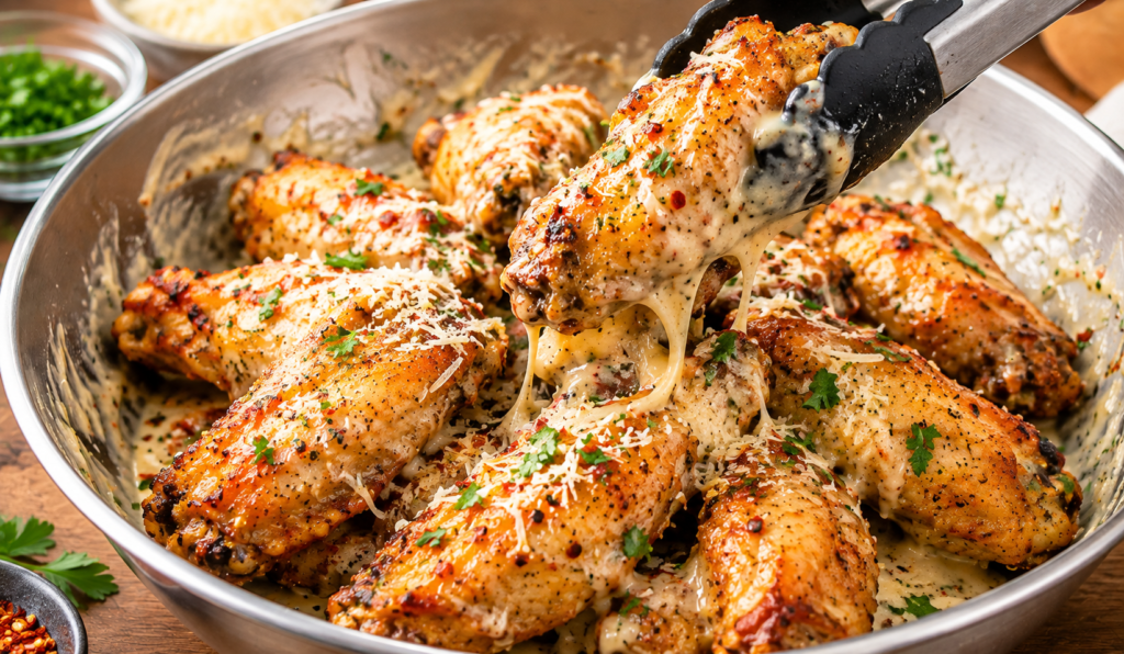 airfryer parmesan chicken wings
