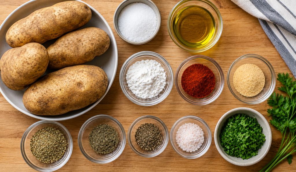 air fryer wedges ingredients