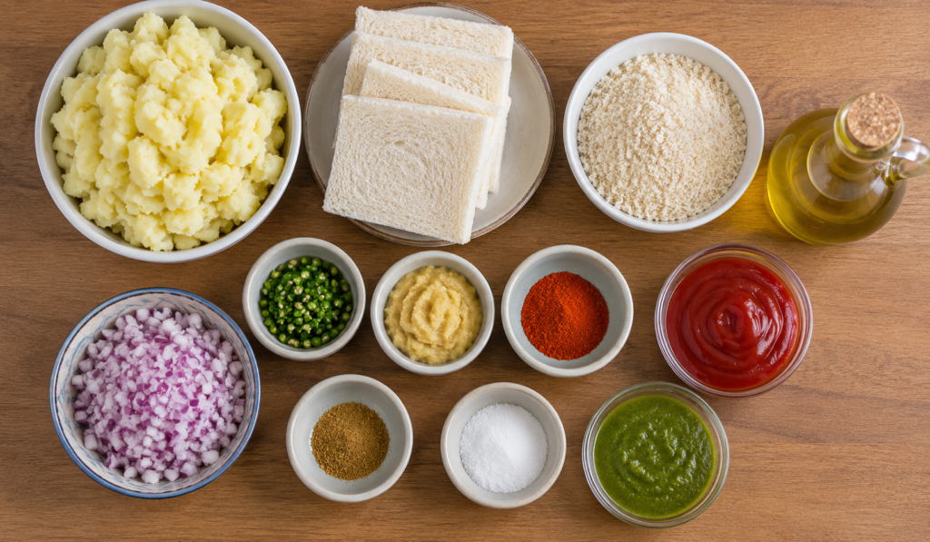 ingredients of 
crispy bread roll
