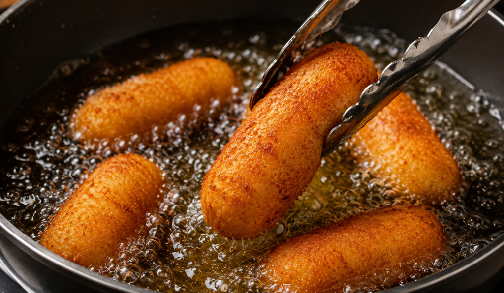 fry the 
crispy bread roll