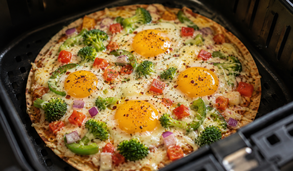 final moments of 
roti pizza 