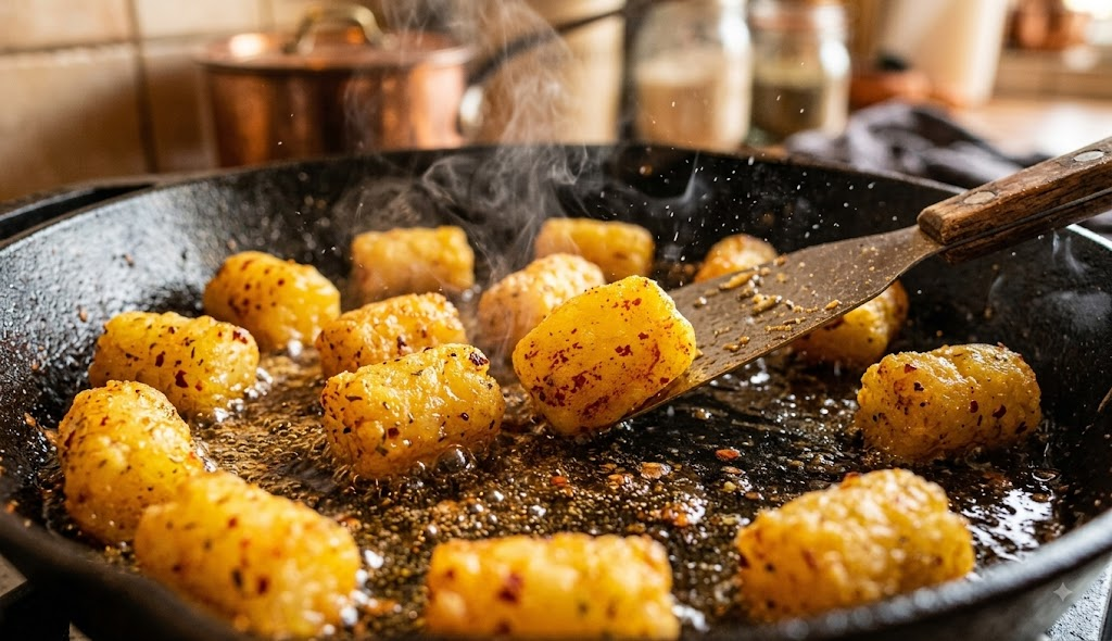 final moment of 
cripy potato bite